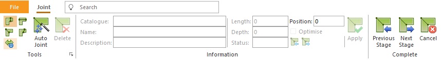 Jointing Toolbar