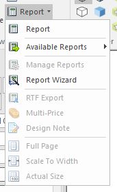 Report Drop Down