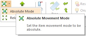 absolute movement mode